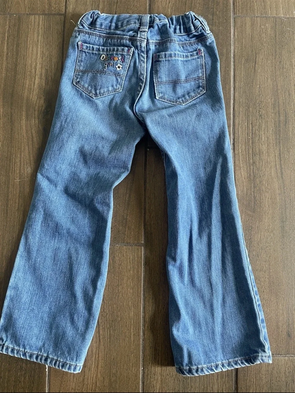 OshKosh B'gosh Light Blue Flare Jeans with Embroidered Heart